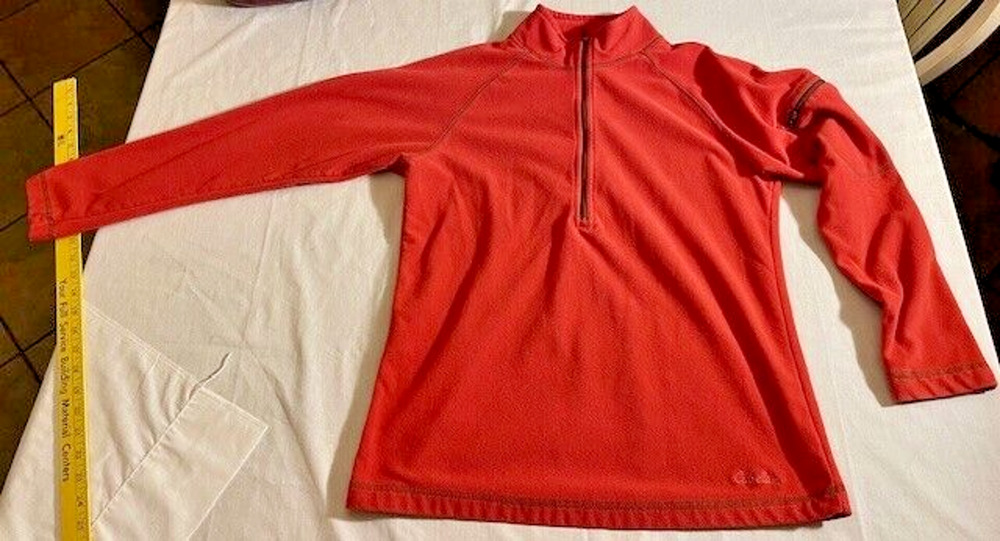 Womens Cabelas Fleece Size Medium 1/4 Zip Jacket